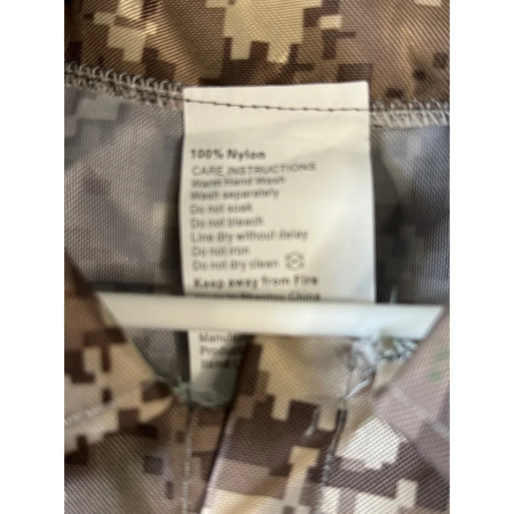 Kids US Army Camouflage Costume Jacket Digital Desert Camo with Toy Compass